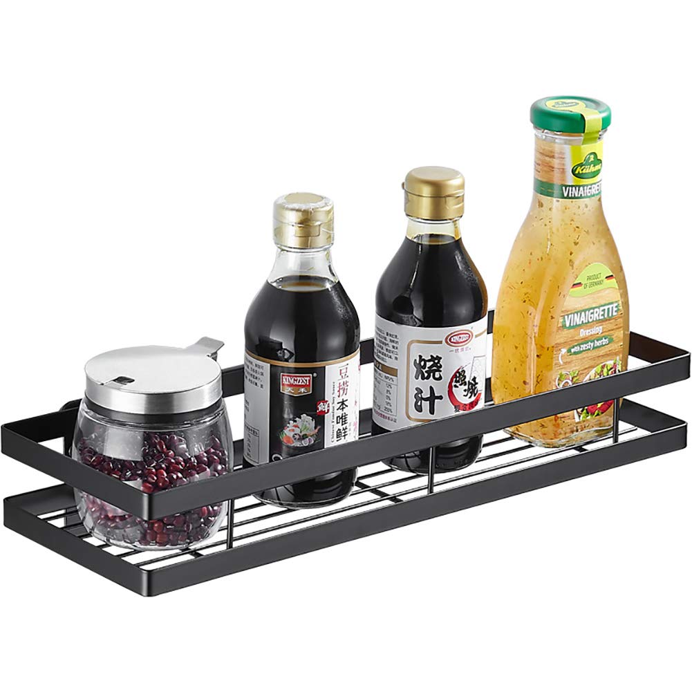 Ruby Lil Floating Shelf Spice Organizer - Multifunctional Kitchen Cabinet Storage Rack (50cm/19.69in) - Perfect for Organizing Spices, Condiments & Small Kitchen Items on Walls or Inside Cabinets