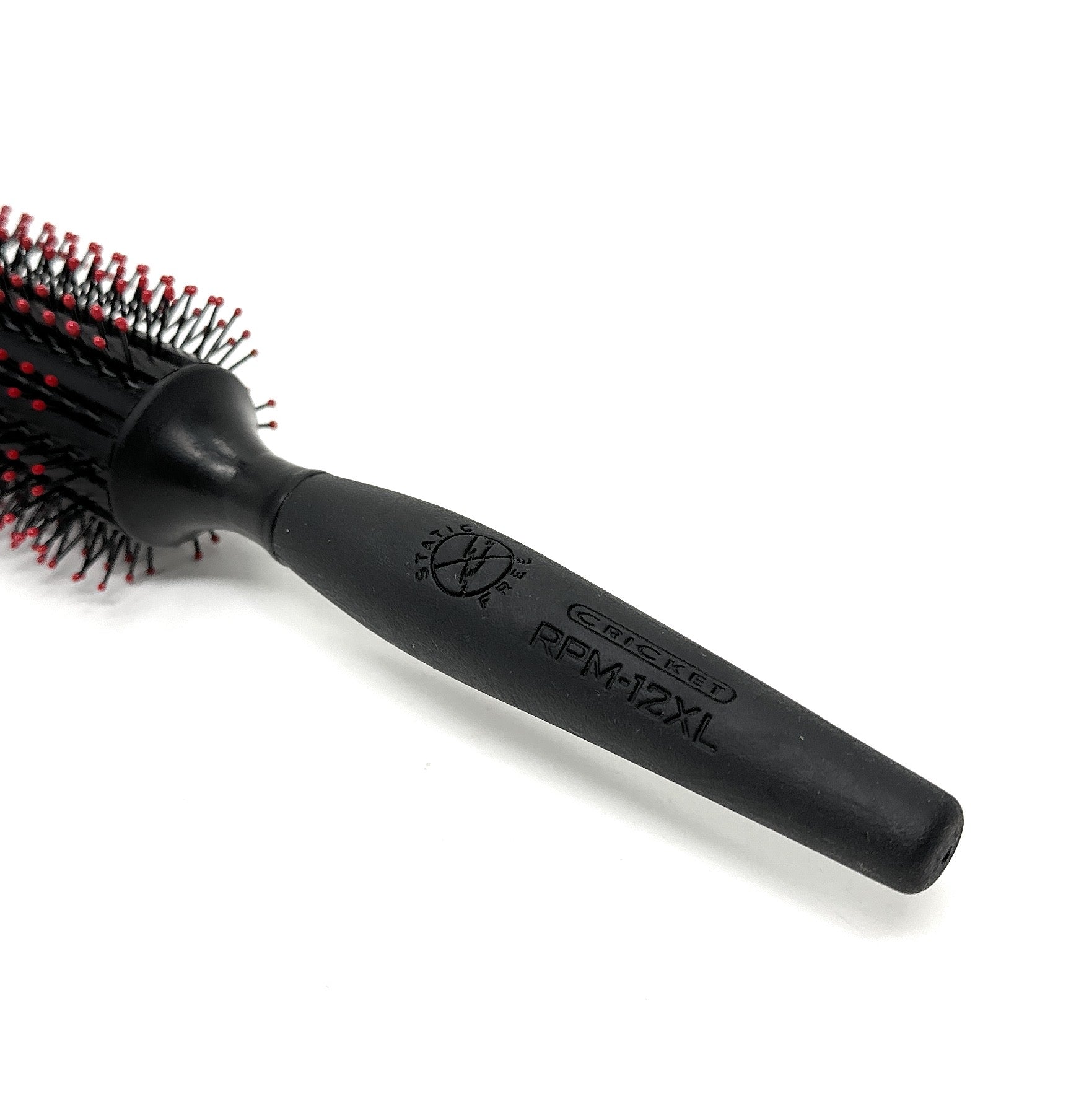 Cricket Ultimate Styling Static Free RPM 12XL Round Brush for Salon & Home Use - Professional Hair Styling Tool for Smooth, Frizz-Free Blowouts & Voluminous Curls