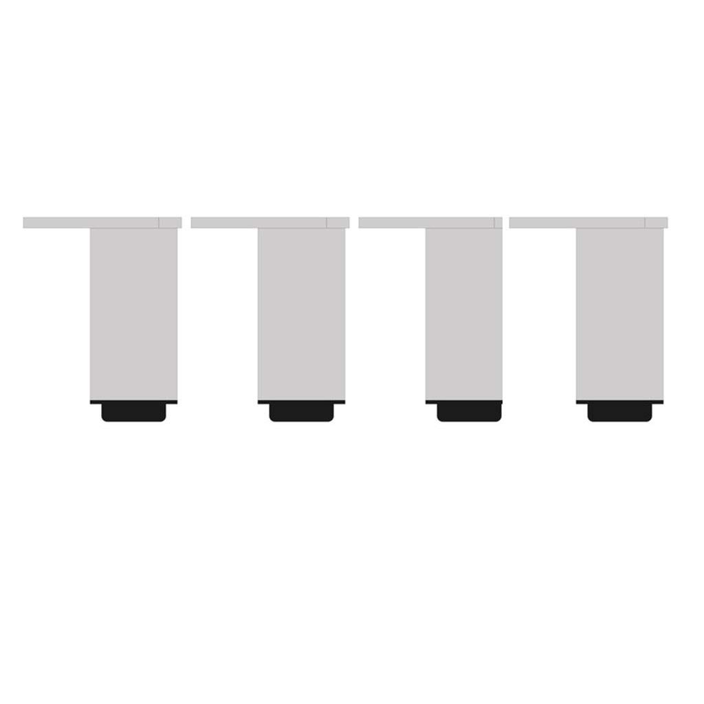Adjustable White Furniture Legs Set of 4 - 15cm/6INCH Sofa Legs, Closet Legs, End Table Legs, Bar Counter Legs, Desk Legs, Bench Legs, Chair Legs - Perfect for DIY Home Furniture, Office Desks, and Kitchen Island Upgrades
