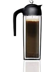 Premium Mix By Nuance Denmark Glass French Press Coffee Maker - 34oz Stainless Steel Plunger for Rich & Smooth Brew - Perfect for Home, Office & Camping Coffee Lovers