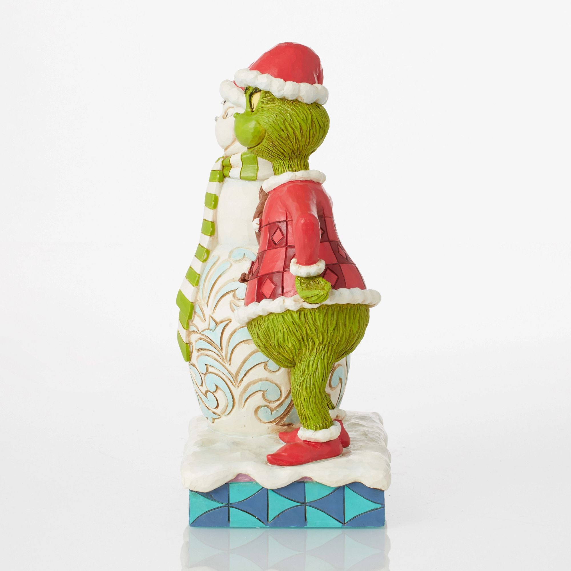 Grinch and Grinchy Snowman Christmas Decorations - Festive Holiday Home & Party Decor for Xmas Tree, Mantel, and Winter Wonderland Displays