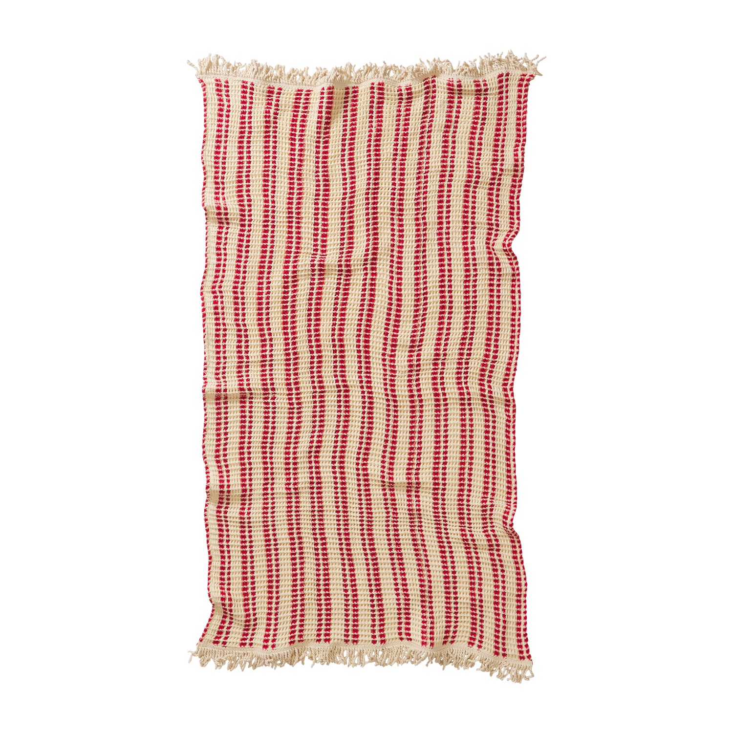 Lucien Waffle Towel - Premium Absorbent & Quick-Dry Bath Towel Set - Scarlet Red - Soft & Luxurious for Spa, Pool & Beach Use