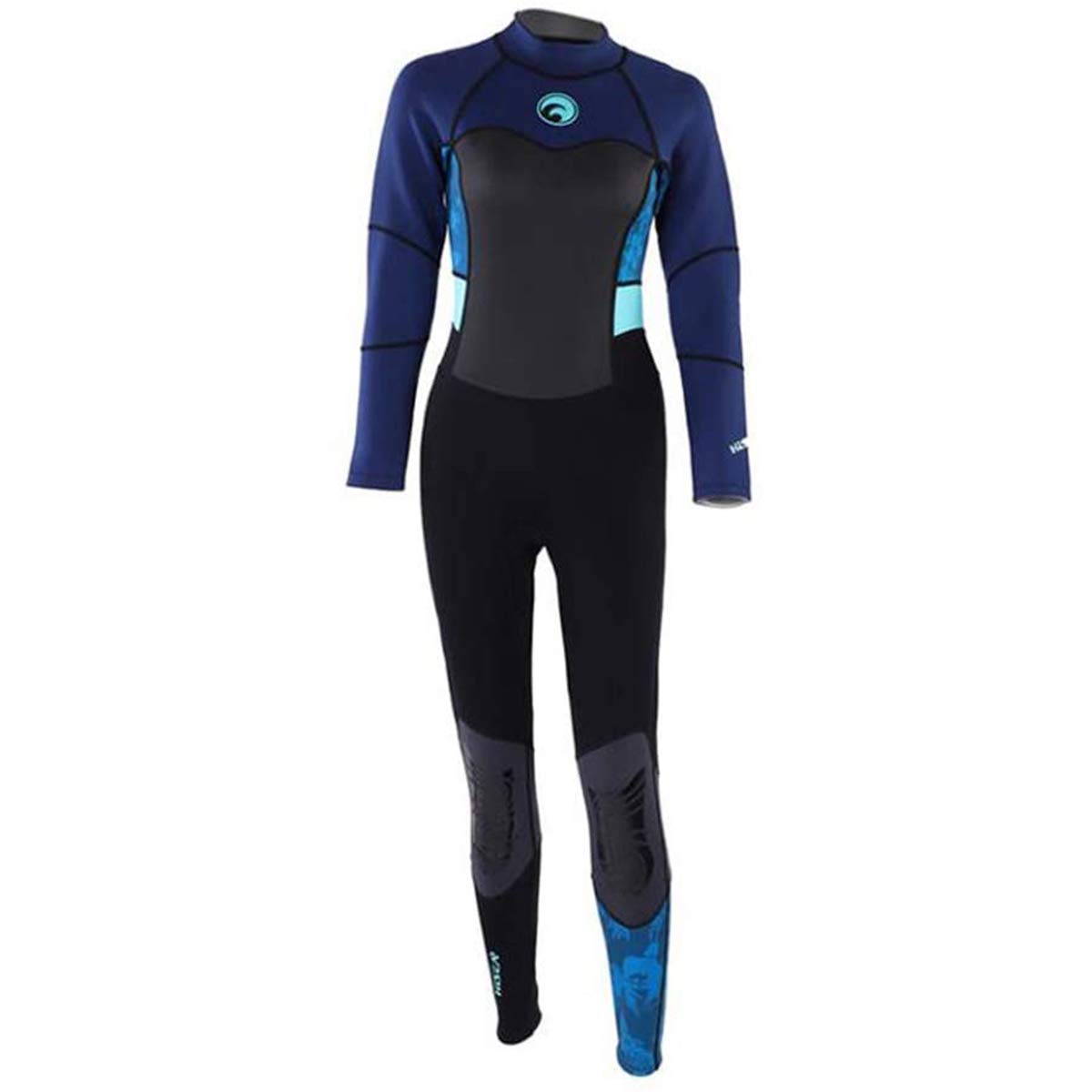 1.5mm Women's One-Piece Long Sleeve Wetsuit - Blue XXS Diving Suit, Surfing Swimsuit & Warm Jumpsuit for Scuba Diving, Snorkeling & Water Sports