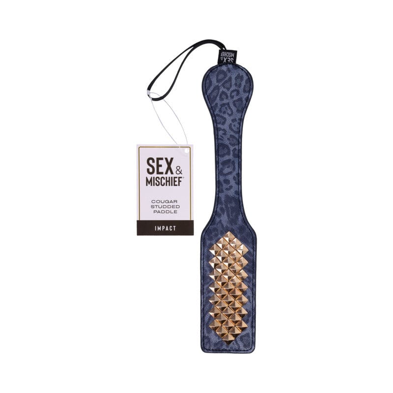 SS S&M Couple Spanking Paddle with Studs - BDSM Toy for Sensation Play, Adult Spanking, and Kink Scenes
