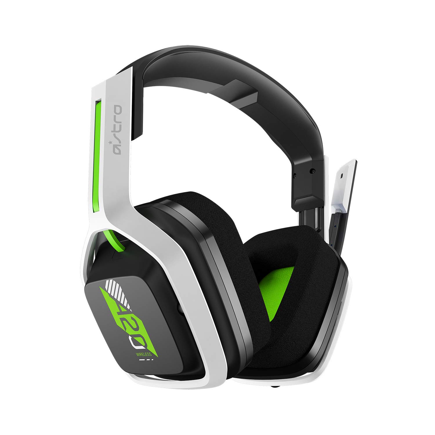 ASTRO Gaming A20 Wireless Gen 2 Headset for Xbox Series X|S, Xbox One, PC & Mac - White/Green - Perfect for Gaming, Streaming & Online Chat
