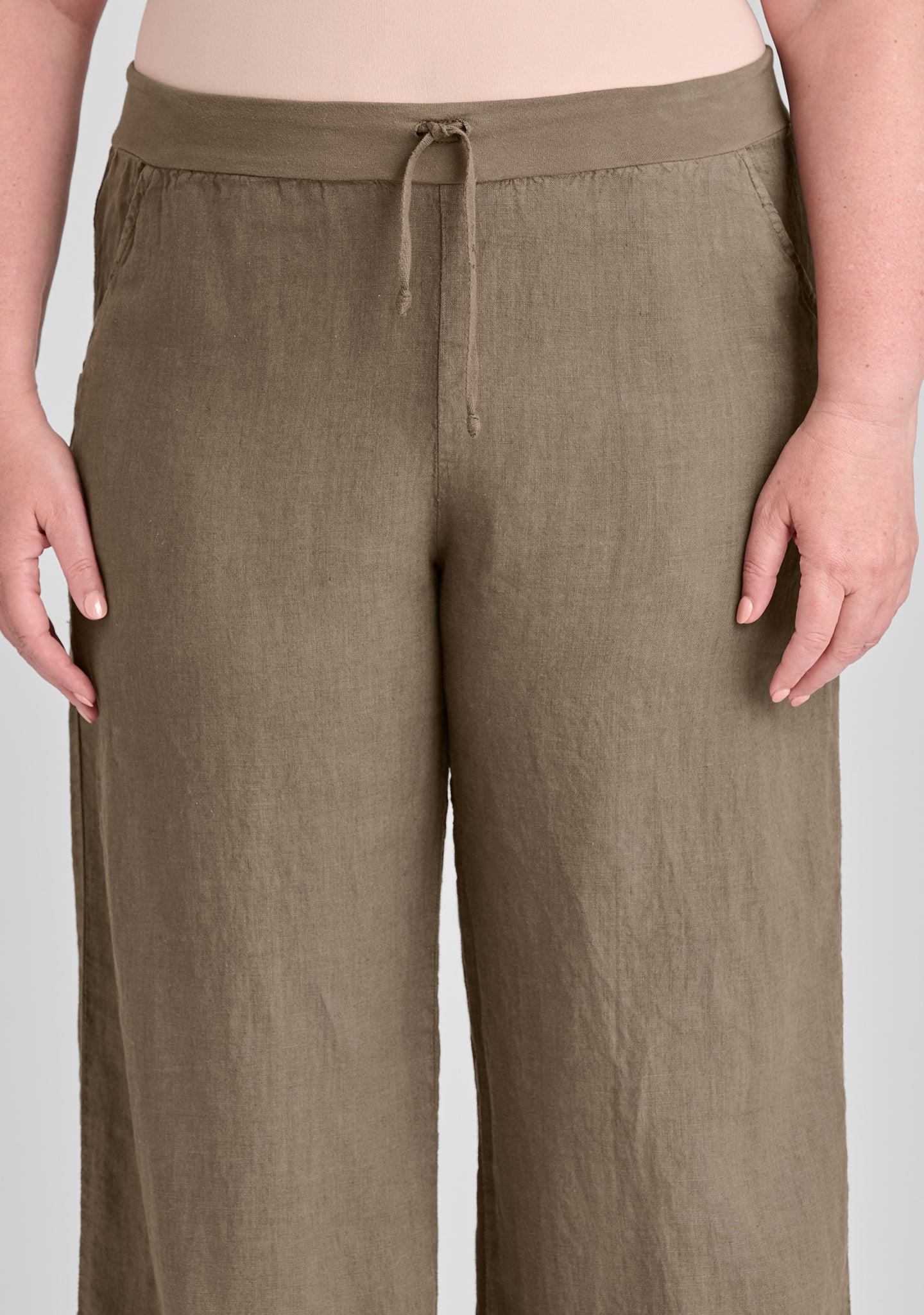 Flat Iron Pant - Linen Drawstring Pants for Women | Comfortable Casual Lounge Pants | Perfect for Yoga, Travel & Home Wear