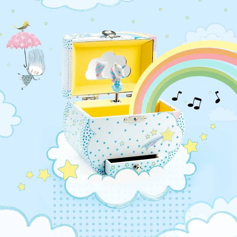 Djeco Unicorn's Dream Music Box - Magical Melody Jewelry Box for Girls | Perfect Gift for Birthdays, Christmas & Bedtime Lullabies