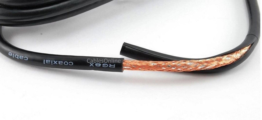 **CablesOnline 125ft RG8x Coax UHF (PL259) Male to Male 50 Ohm Premium Grade Antenna Cable for Ham Radio, CB Antenna, and TV Signal Booster (R-U125)**