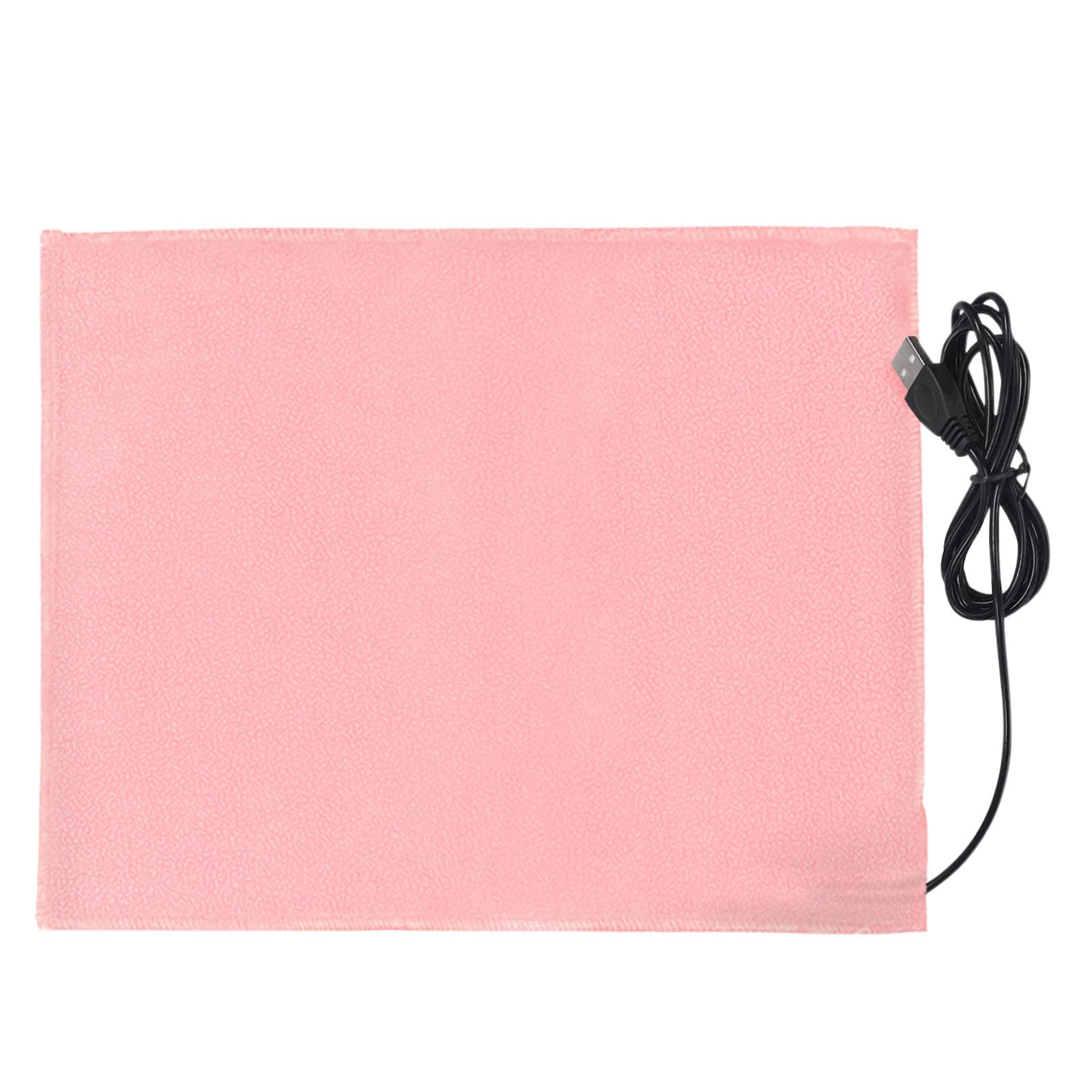 USB Heating Pad for Back, Shoulder, Waist & Neck Pain Relief - Electric Warming Pad with Adjustable Temperature for Home, Office & Pet Comfort (Pink) | Perfect for Cold Weather, Muscle Relaxation & Arthritis Relief