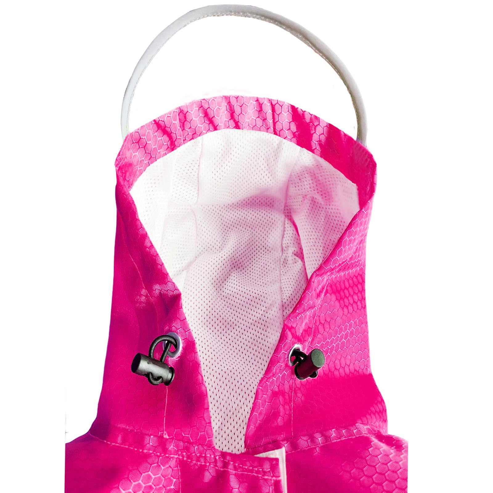 Waterproof Reflective Dog Raincoat with Adjustable Belly Strap & Leash Hole - Lightweight Breathable Hooded Poncho for Small Medium Large Dogs (Pink, Small) | Perfect for Rainy Walks, Outdoor Adventures & Pet Safety