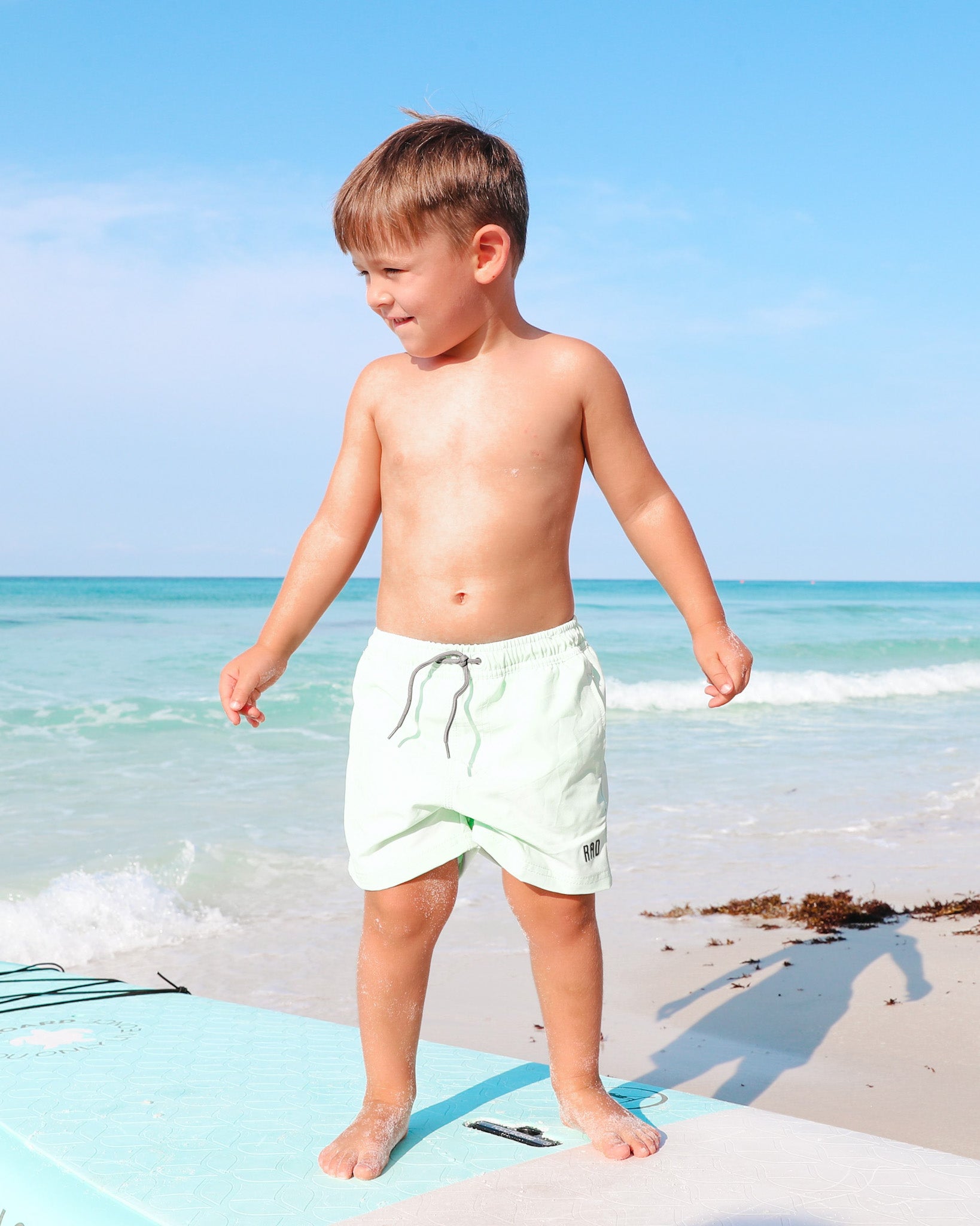 Jacob Green Boys' Swim Trunks - Quick-Dry Board Shorts for Swimming, Beach & Surfing - Comfortable & Stylish Swimwear for Kids