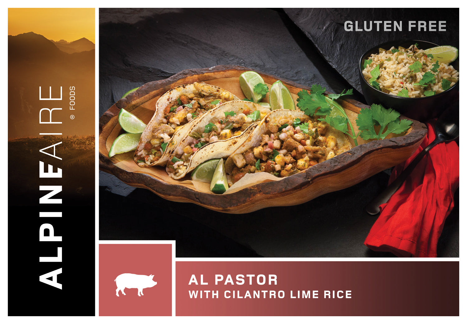 Alpine Aire Al Pastor Cilantro Lime Rice - Delicious Freeze-Dried Mexican Meal with Authentic Flavors | Perfect for Camping, Hiking & Emergency Food Storage