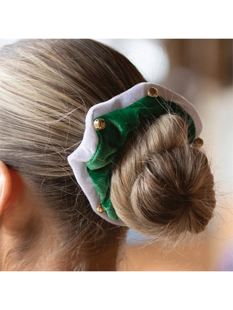 Festive Christmas Bells Hair Scrunchies - 6 Pack Holiday Hair Accessories for Women & Girls (Red & Green) | Perfect for Xmas Parties, Gifts & Seasonal Styling