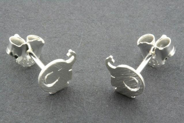 Elephant Circle Stud Earrings for Women - Dainty Boho Hoop Earrings for Everyday Wear | Perfect for Casual Outfits, Parties, and Gifts