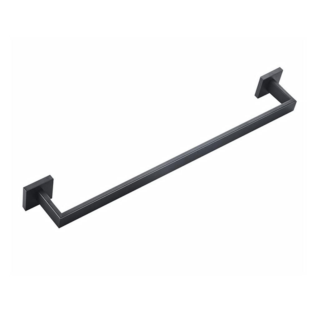 304 Stainless Steel Black Bathroom Towel Holder Set - Wall Mounted Towel Bar & Rail (16 Inch/40cm) for Bathroom Storage - Perfect for Showers, Spas, and Modern Bathroom Decor