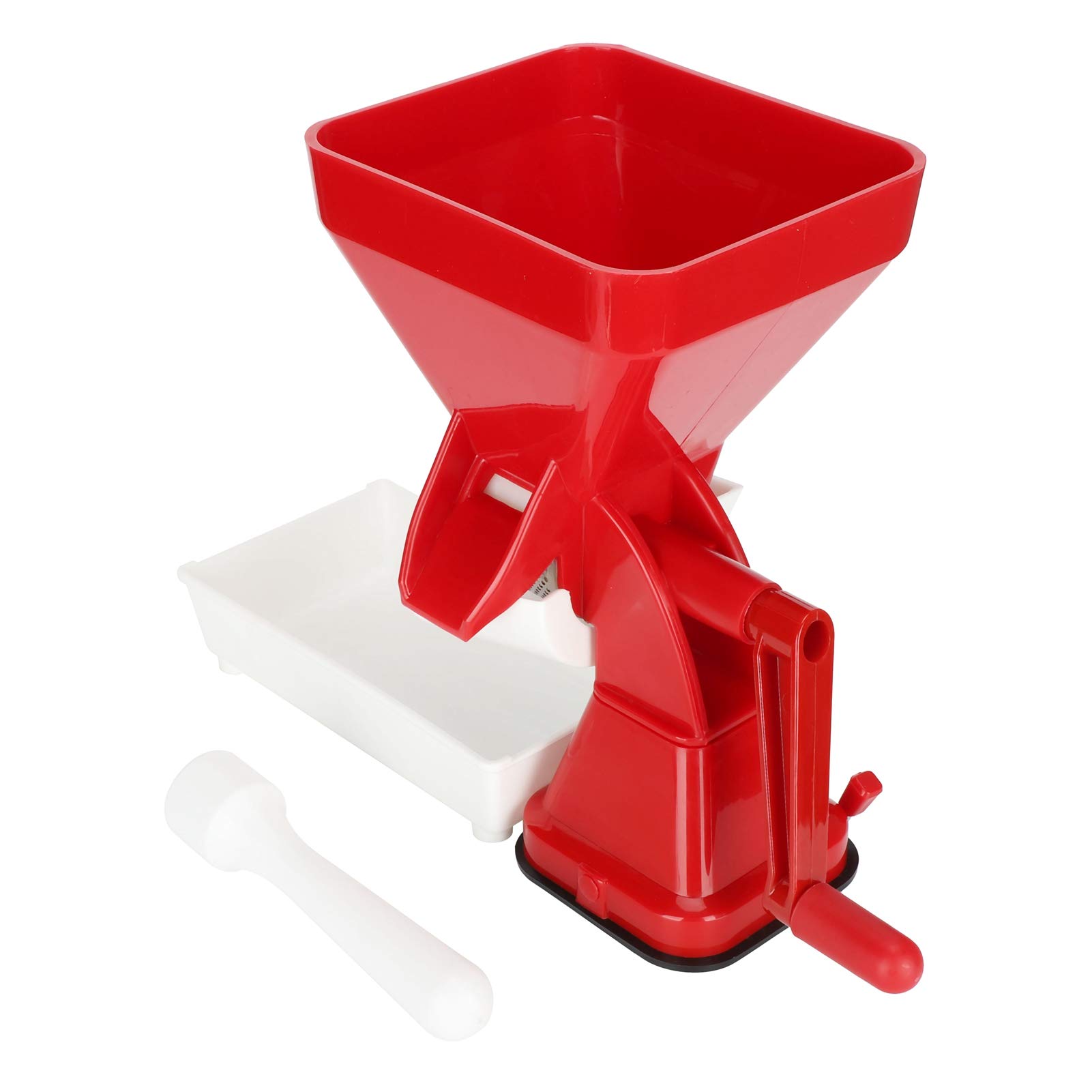 Stainless Steel Manual Tomato Press & Hand Crank Food Strainer - Durable PP & Metal Tomato Sauce Maker for Salsa, Marinara, Applesauce, Juice - Perfect for Home Canning, Kitchen Prep & DIY Food Processing