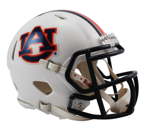 Auburn Tigers Riddell Speed Authentic Mini Football Helmet - Collectible NCAA Memorabilia for Fans, Display, and Gifts - Perfect for Game Room, Office Decor, and Sports Enthusiasts