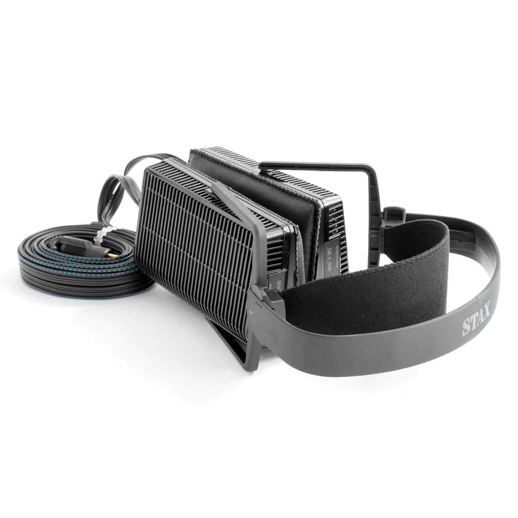 STAX SR L300 & SRM 400S Electrostatic Headphone and Amplifier Bundle - High-Fidelity Audio System for Audiophiles, Studio Monitoring, and Home Listening