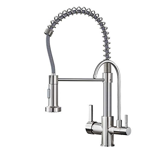 Brushed Nickel & Spring