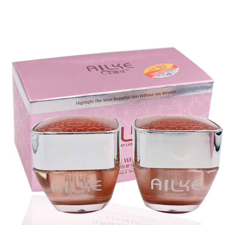 Silky Whitening Skin Care Set - Brightening Facial Cream & Serum for Glowing Skin - Perfect for Daily Skincare Routine & Nighttime Use