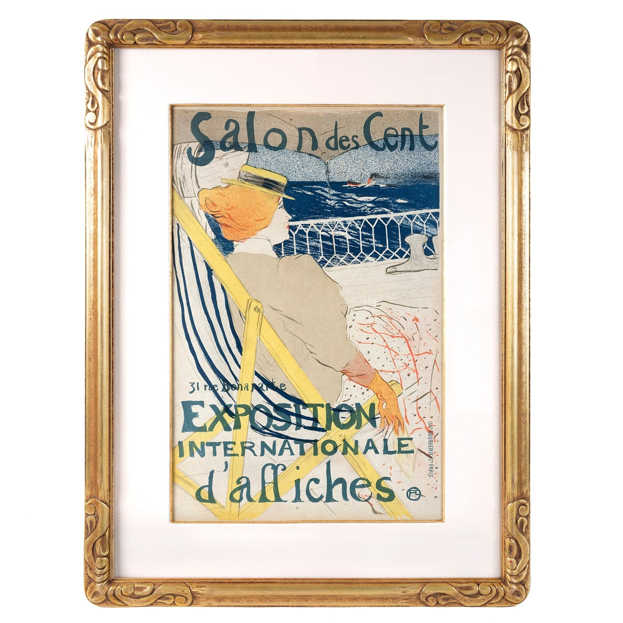 Henri de Toulouse-Lautrec Salon des Cent: International Poster Exhibition Lithograph - Vintage Art Print for Home Decor & Office Wall Art