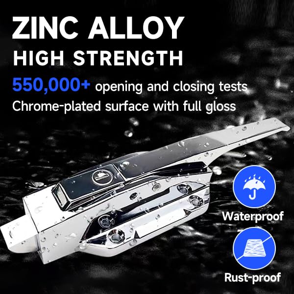 Commercial Walk-in Cooler Freezer Door Handle Latches & Closer Latch Kit - Heavy Duty Replacement Parts for Restaurant, Grocery Store & Food Storage