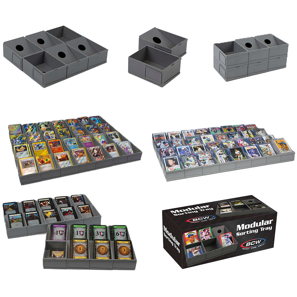 Modular Card Sorting Tray - Organize Playing Cards, Board Games & Collectibles - Perfect for Gamers, Collectors & Home Organization