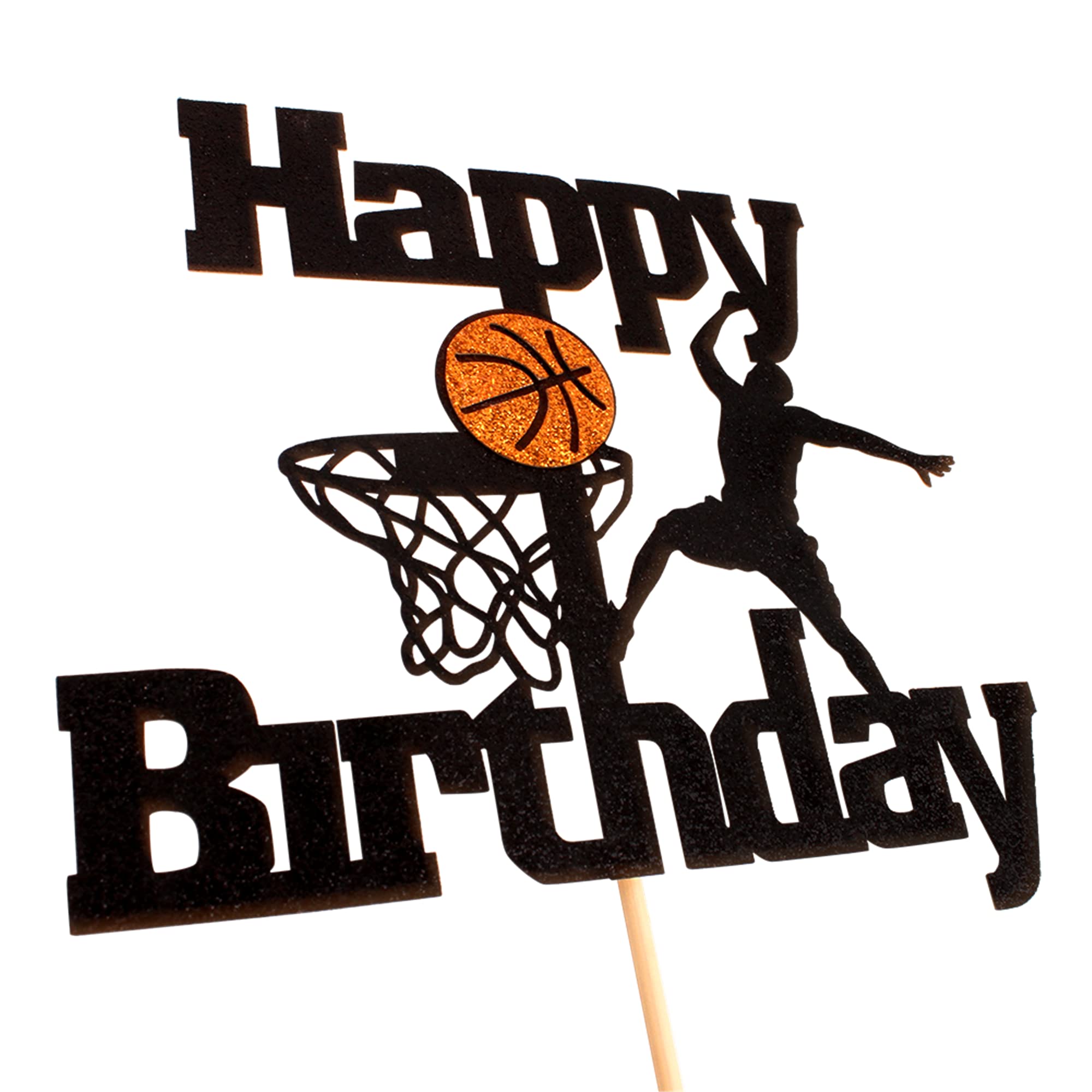 Basketball Cake Topper for Birthday Party - Men, Boys, Dads