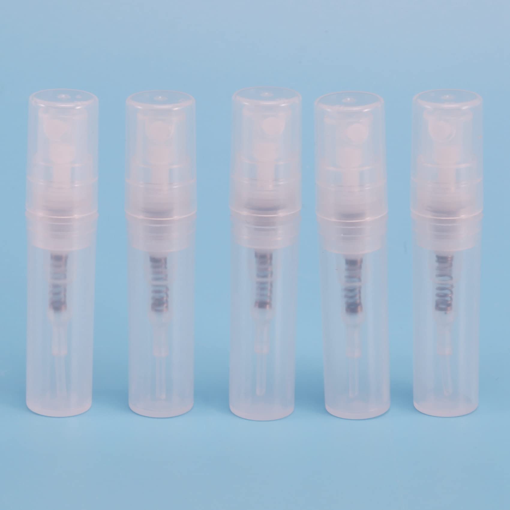 200Pcs 2ML Transparent Plastic Cosmetic Atomizer Bottles - Refillable Perfume Spray Containers for Travel, Makeup & DIY Skincare