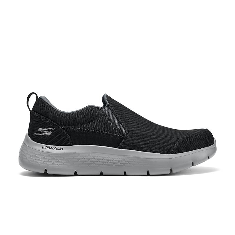 GO WALK FLEX 216802/BKGY - Comfortable Slip-On Walking Shoes for Men & Women - Perfect for Travel, Work & Everyday Wear