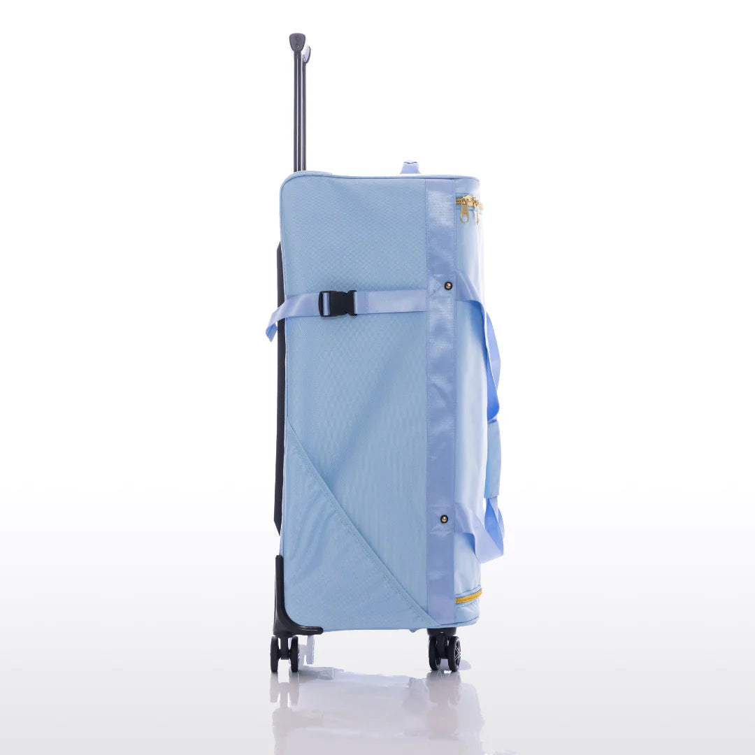 Rac n Roll Medium Sky Blue Backpack with Built-in Storage - Perfect for School, Travel, and Outdoor Adventures