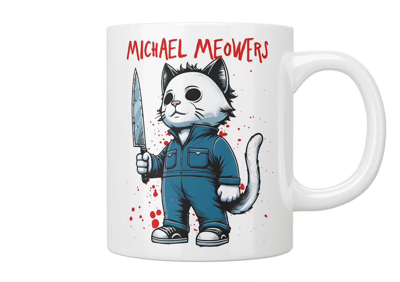 Michael Meowers Mug - Funny Cat Lover Coffee Cup for Tea & Hot Drinks - Perfect Gift for Cat Enthusiasts & Office Use