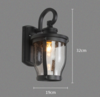 LYXOR Modern Glass Wall Lamp - Sleek LED Sconce Lighting for Bedroom, Living Room & Hallway - Energy Efficient Home Decor