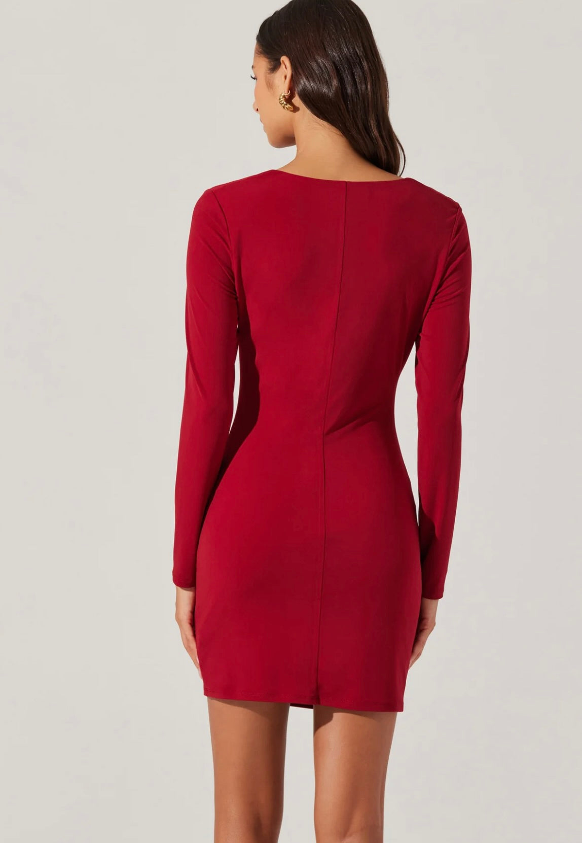 Elegant Cowl Neck Mini Dress for Women - Sexy Bodycon Party Dress - Perfect for Night Out, Club, Date Night & Special Occasions