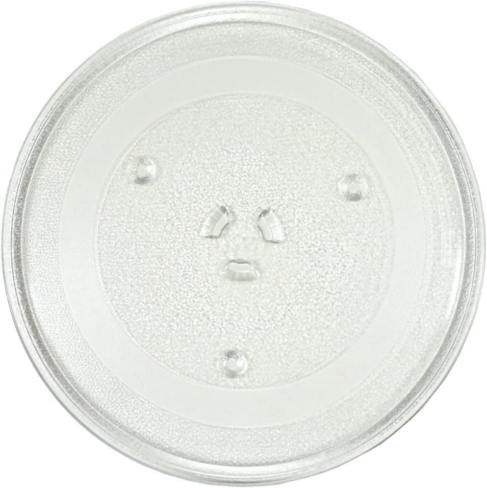HQRP 12.5-inch Microwave Glass Turntable Tray - Replacement for Emerson M0S0563, 5308037674, MW8105S, MW8109W - Durable Microwave Oven Rotating Plate for Even Cooking - Perfect for Reheating, Defrosting & Family Meals
