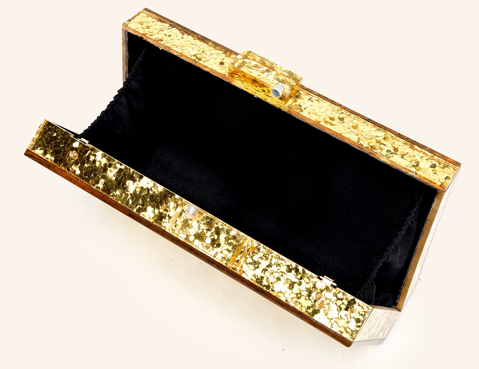 LETODE Women's Evil Eye Acrylic Clutch Purse - Sparkling Glitter Evening Bag with Chain, Shoulder & Crossbody Strap - Perfect for Parties, Weddings & Night Out