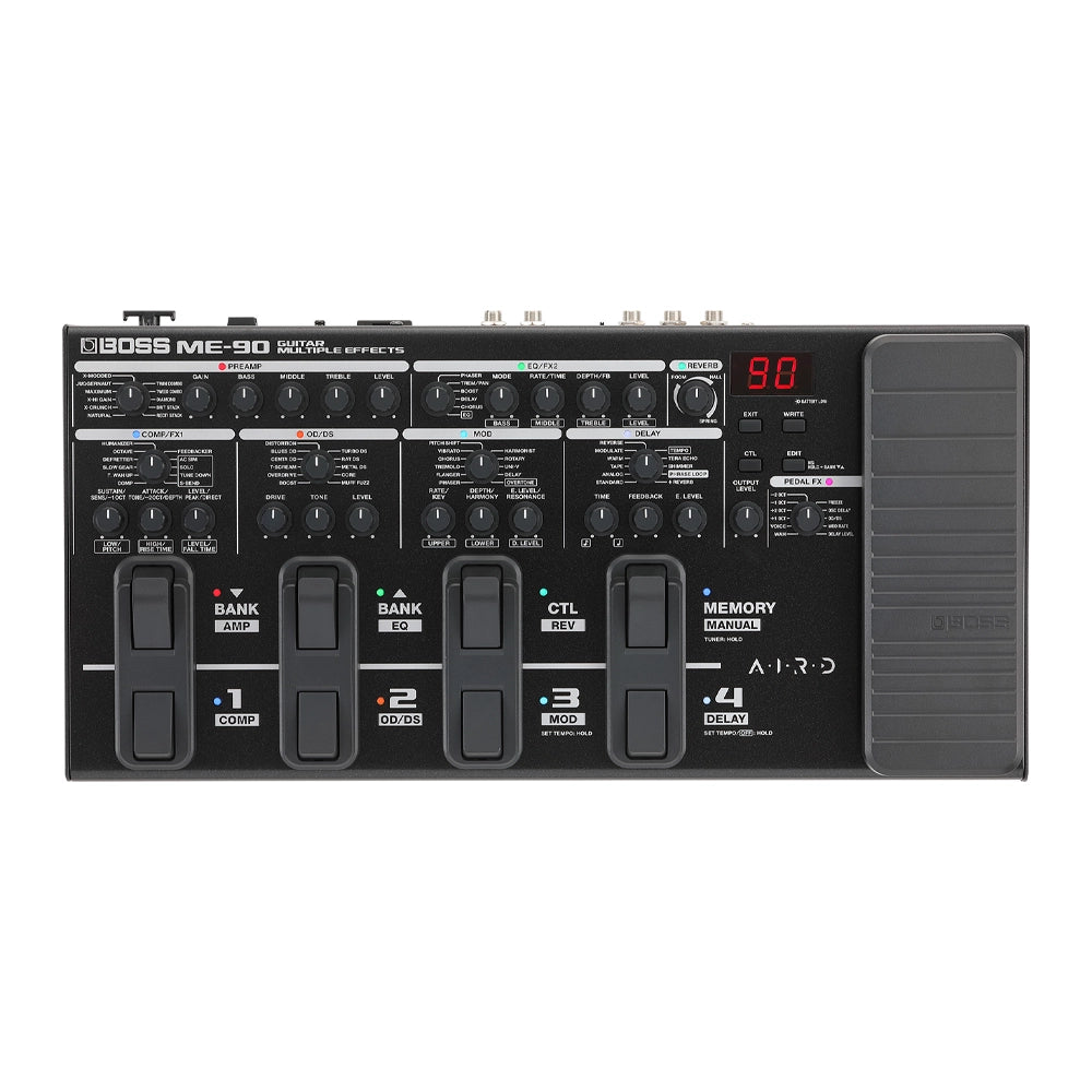 Boss ME-90 Guitar Multi-Effects Pedal with Amp Modeling & Looper - Professional Sound for Live Performance & Studio Recording