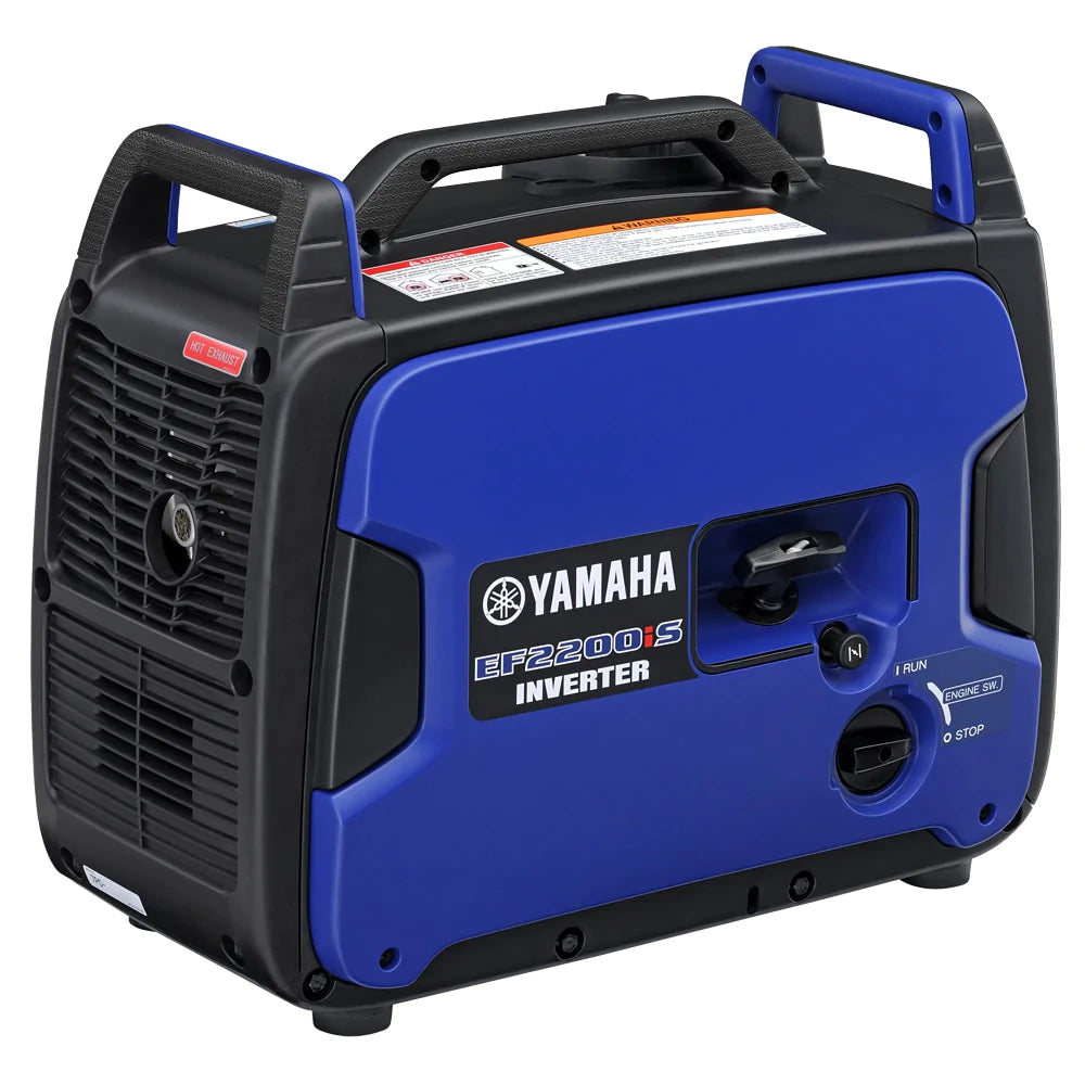 Yamaha EF2200IS 2200W Portable Inverter Generator with CO Sensor - Quiet, Reliable Power for Camping, RV Trips & Emergency Backup