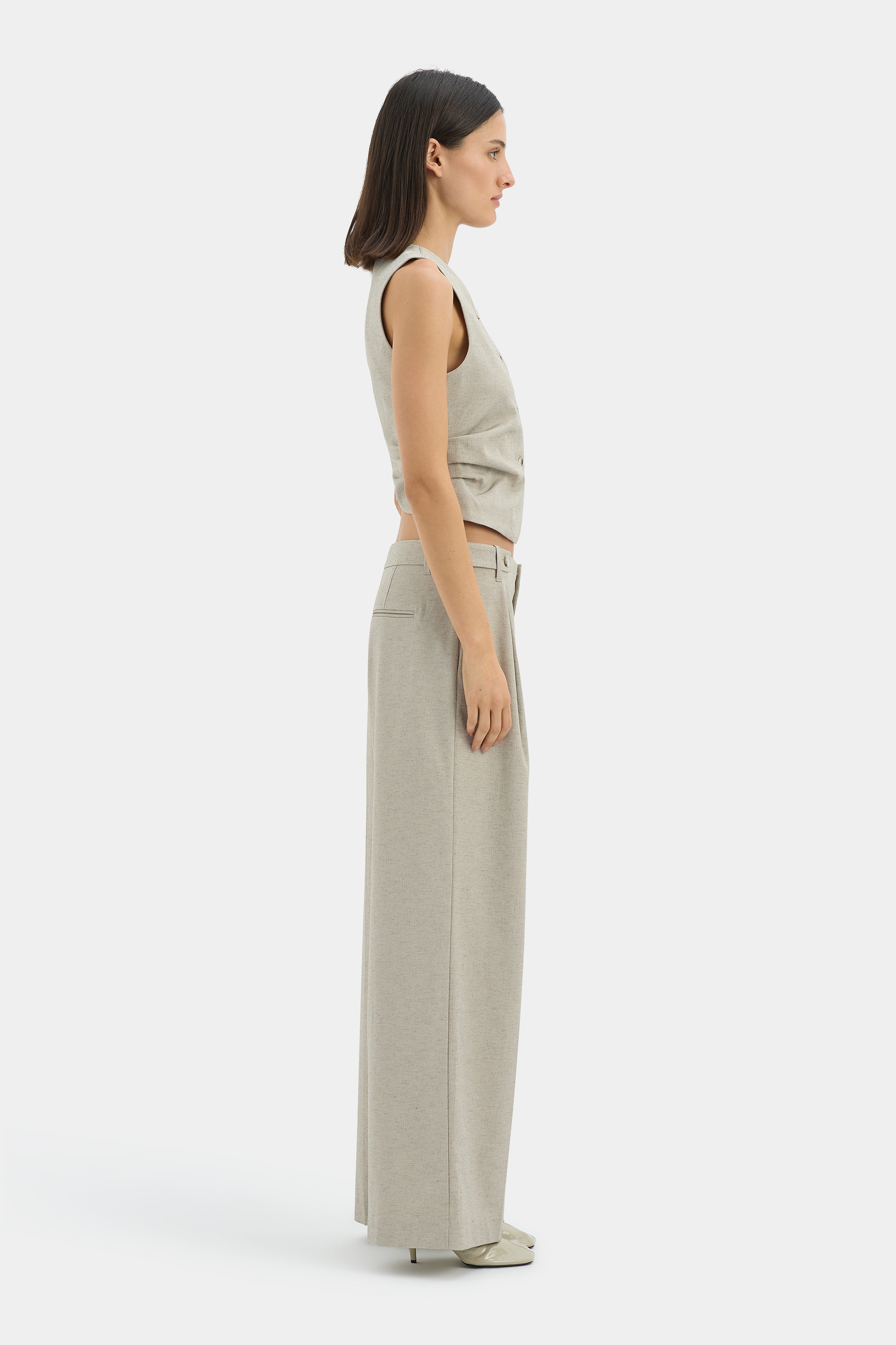 Premium Leone Natural Trousers for Women - Comfortable & Stylish Casual Pants for Work, Travel & Everyday Wear