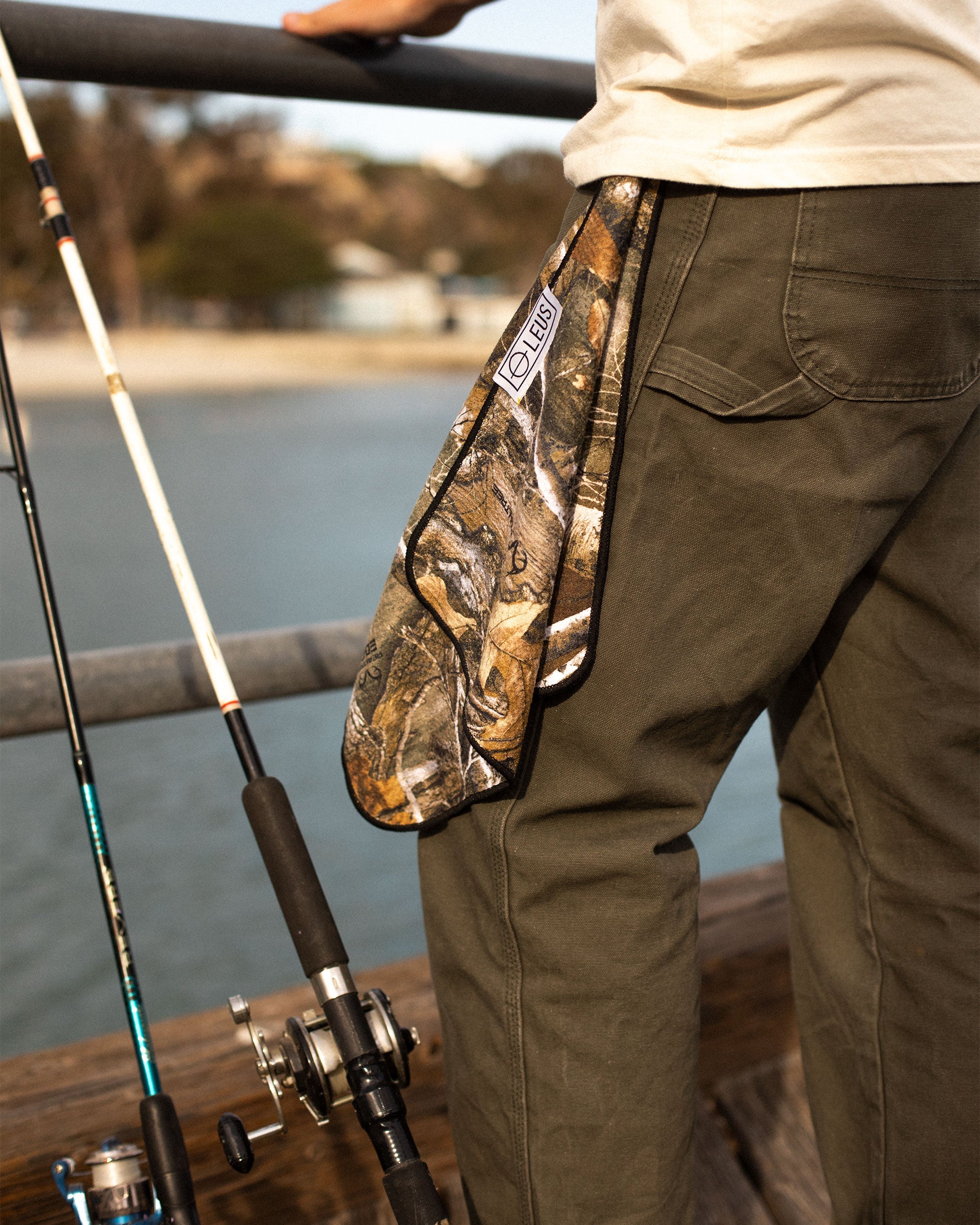 Realtree Camo Fishing ECO Towel - Quick Dry, Absorbent & Lightweight for Outdoor Fishing, Camping, and Hiking Adventures