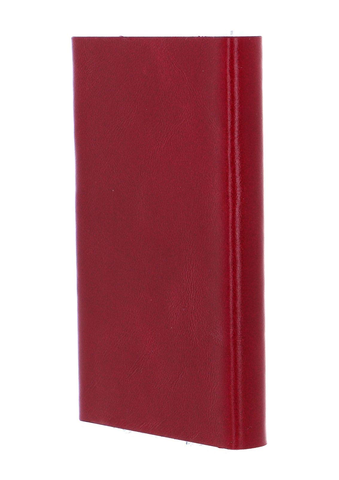 PIQUADRO Men's Modern Red Leather Business Briefcase - Stylish Laptop Bag for Work, Office & Travel - Durable One Size Fits All Professional Accessory