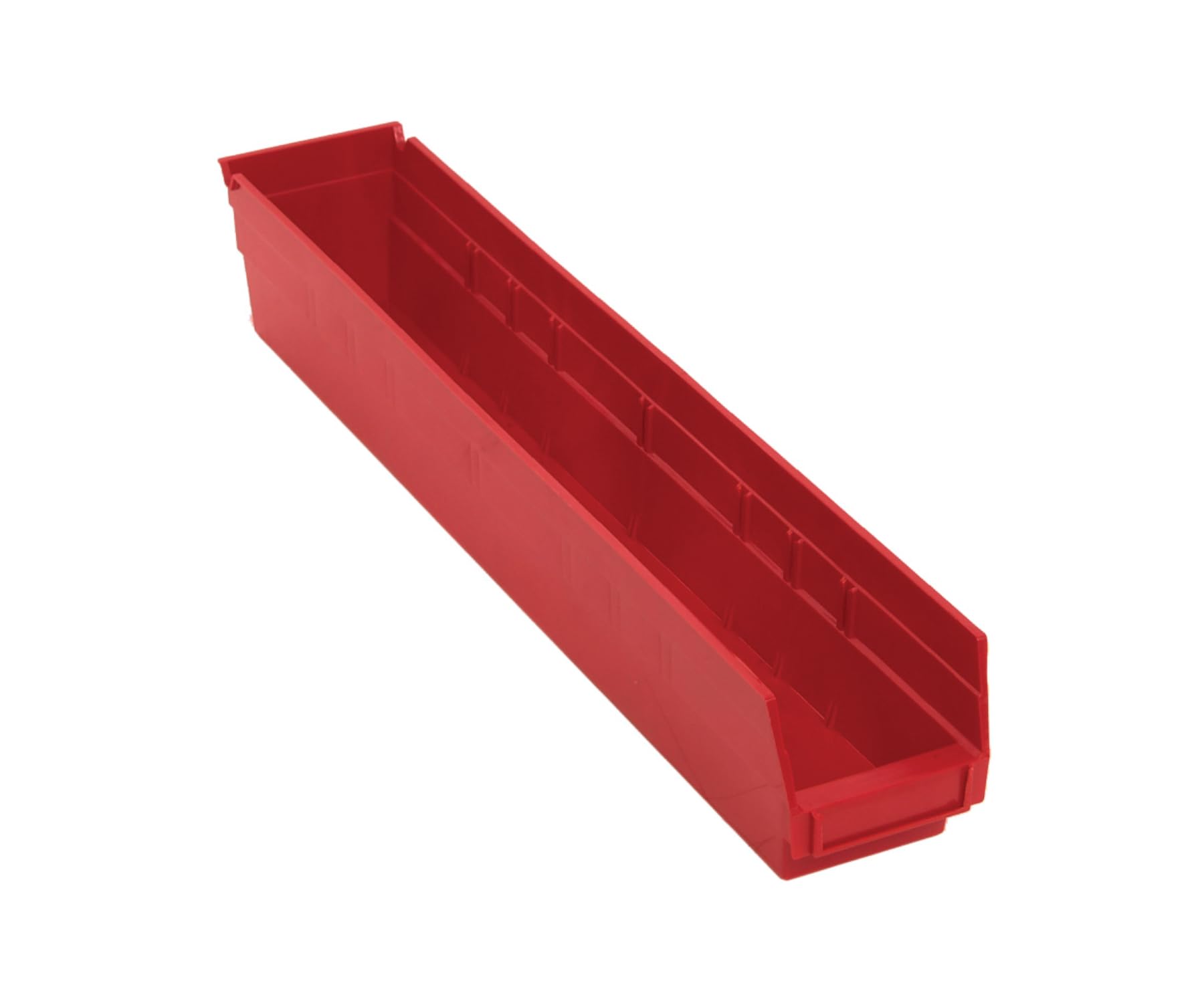 Quantum Storage QSB105RD 16-Pack 4-Inch Hanging Plastic Shelf Bins - 23.6