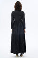 Elegant Flowy Maxi Dress for Women - White & Black - Perfect for Summer, Beach, Weddings & Special Occasions
