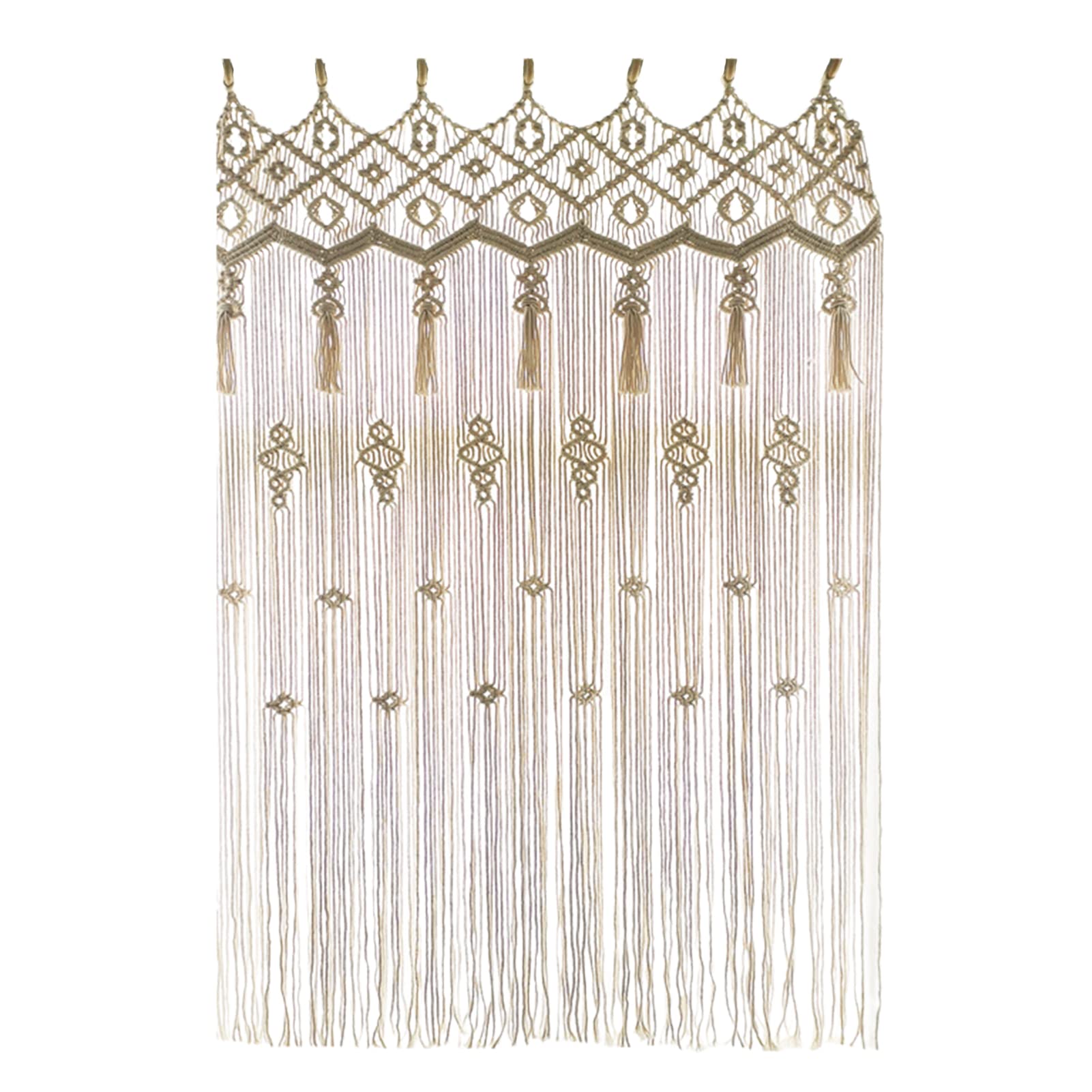 Handmade Macrame Curtain Wall Hanging - 35