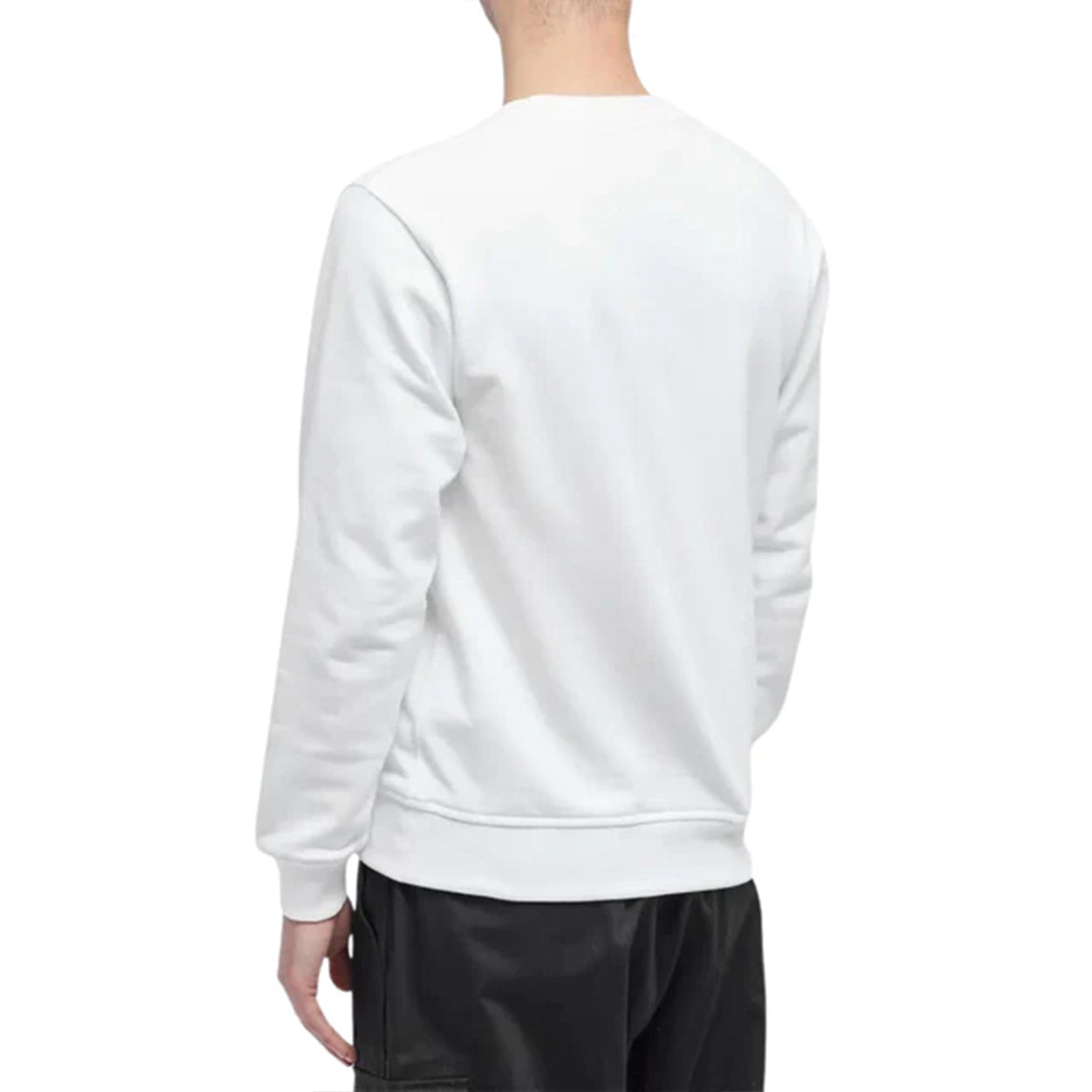 CDG x Lacoste Croc Logo Crewneck Sweatshirt - White | Men's & Women's Casual Streetwear for Everyday Comfort