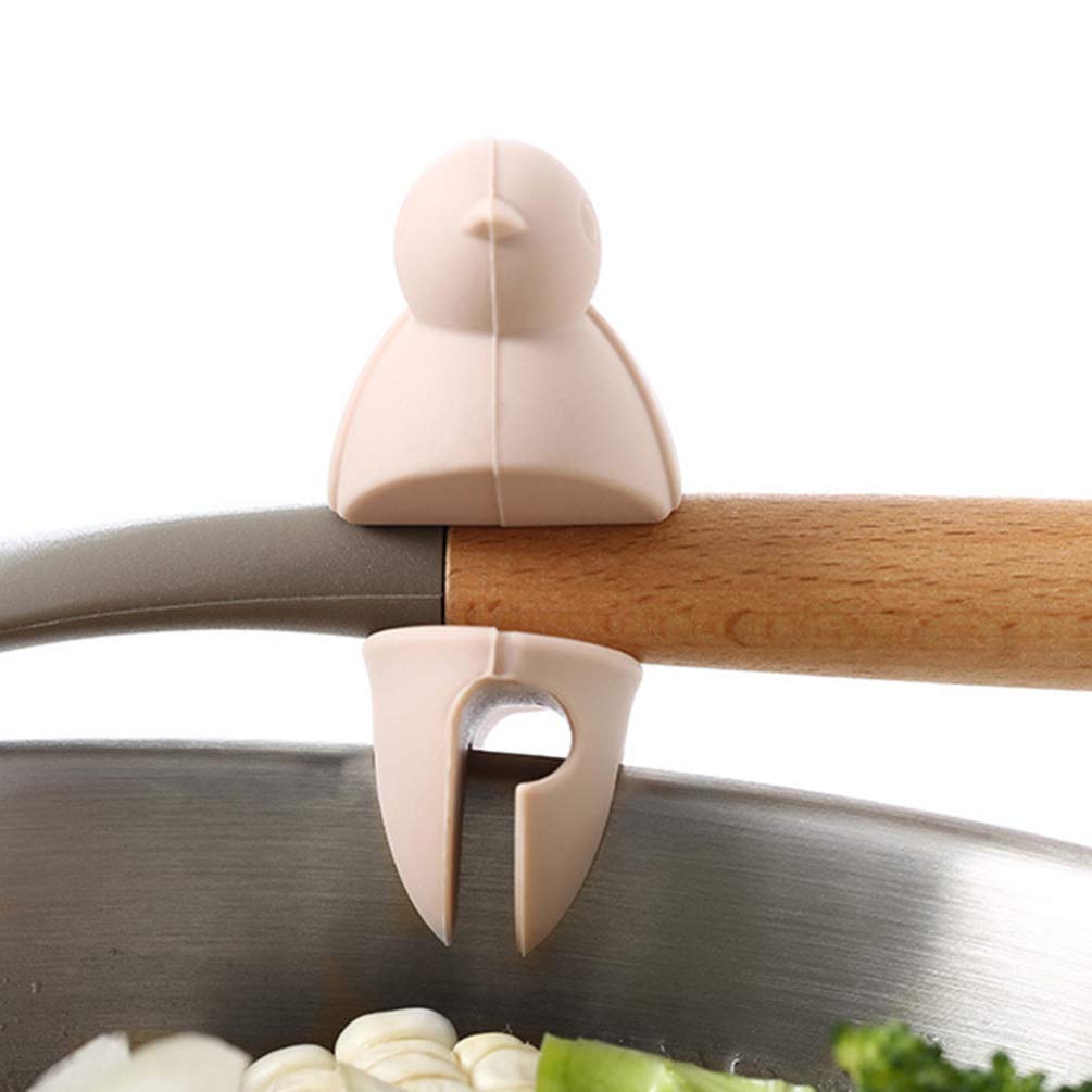 Stainless Steel Pot Clip Spoon Rest - Heat Resistant Kitchen Utensil Holder for Cooking, Frying & Serving - Perfect for Stovetop, Countertop & Outdoor Use