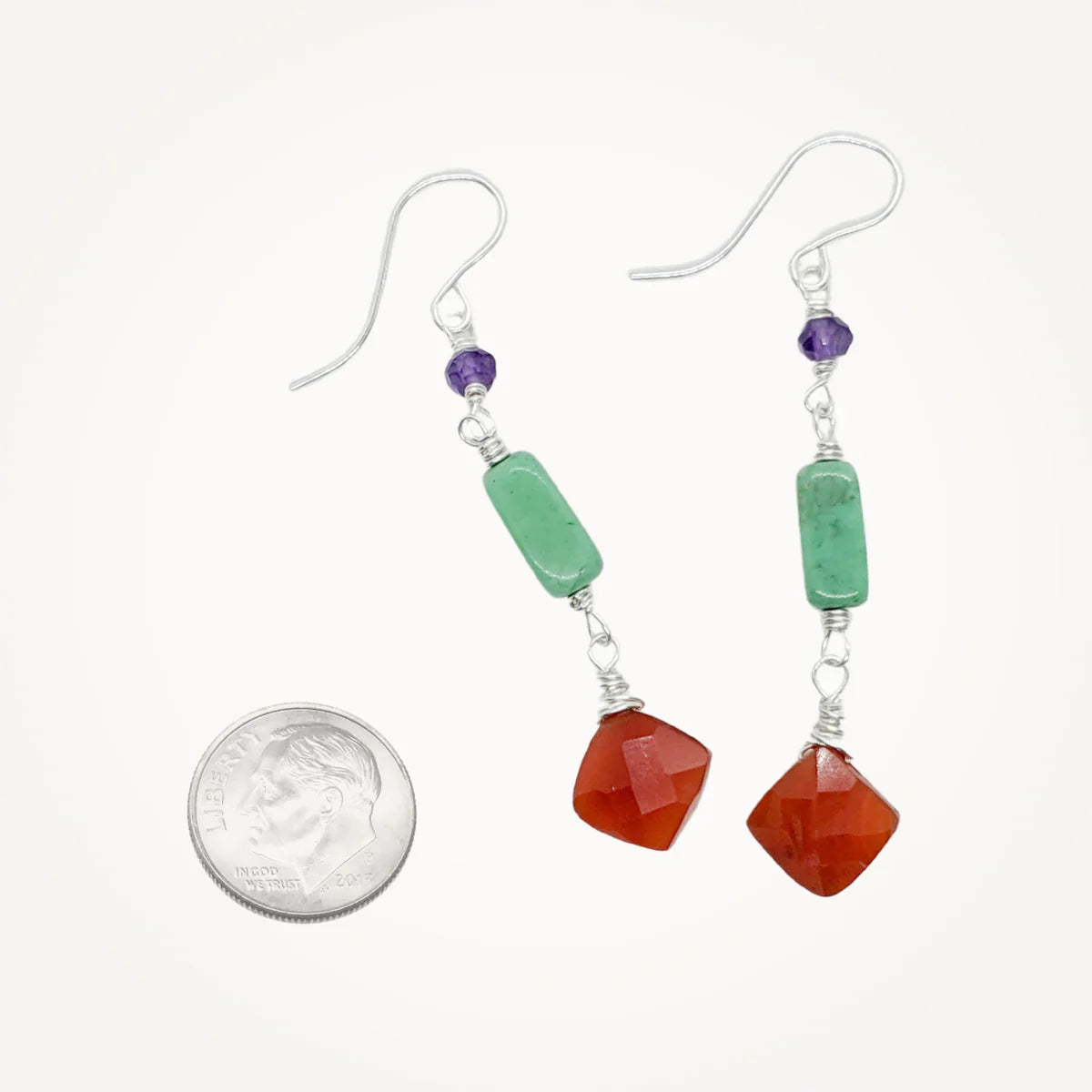 Exquisite Tertiary Gemstone Earrings for Women - Elegant Handmade Jewelry for Parties, Weddings & Special Occasions