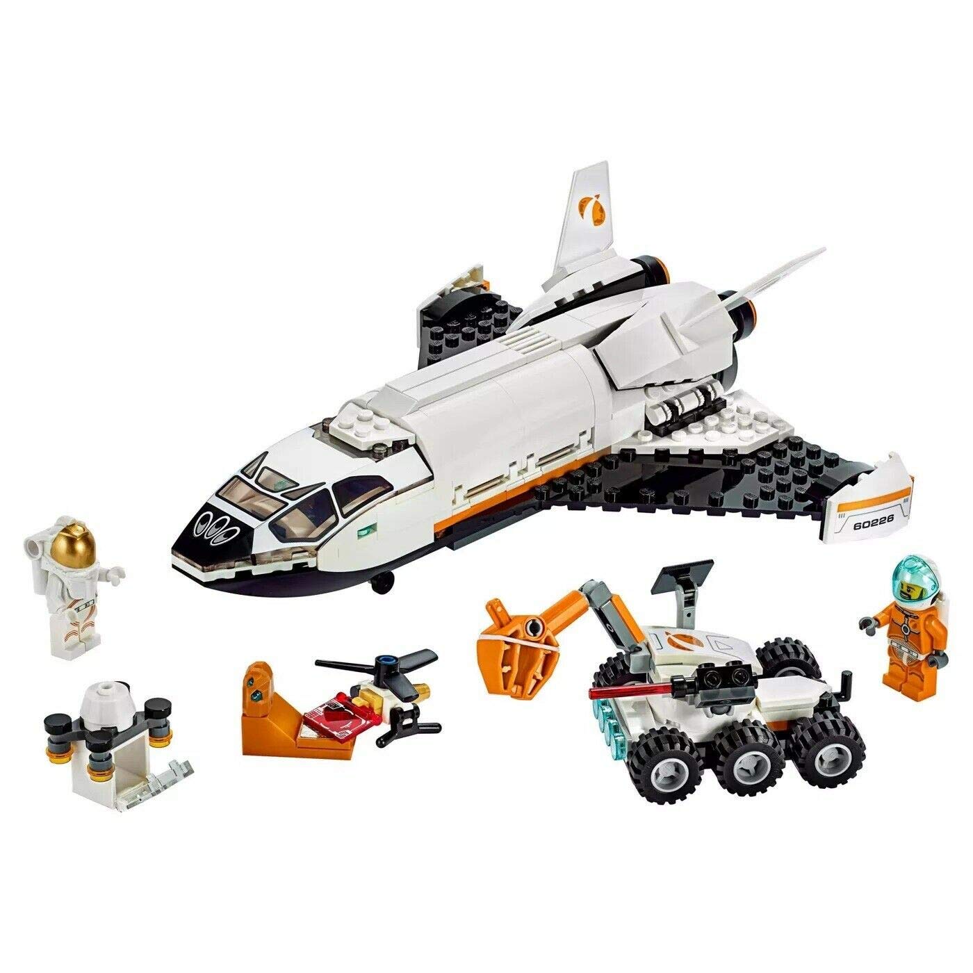 LEGO City Space Mars Research Shuttle 60226 Building Kit with Mars Rover & Astronaut Minifigures - 273-Piece STEM Toy for Kids, Boys & Girls - Perfect for Space Exploration Play & STEM Learning Activities