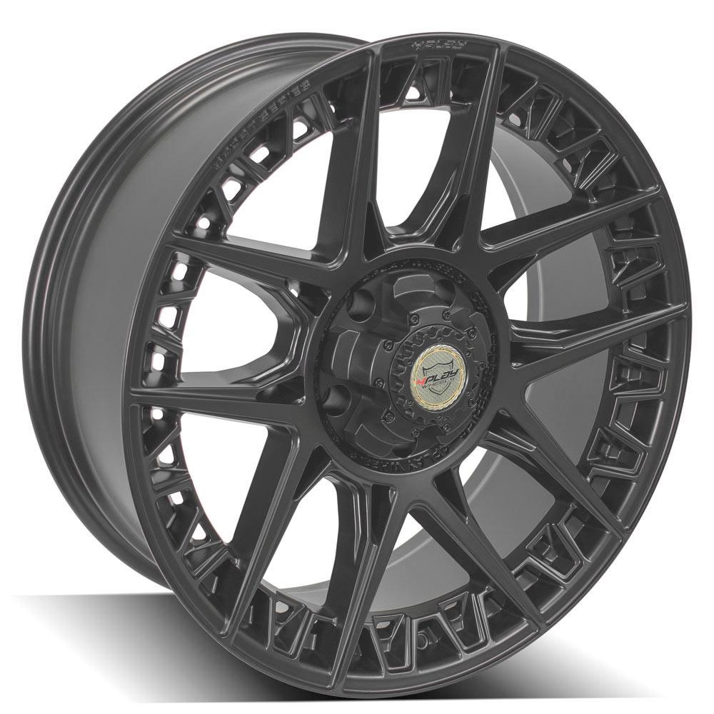 4Play Sport Series 4PS50 Satin Black Wheel 22x9.0 0 Offset 5x127/5x139.7mm 87.1mm Hub - Premium Alloy Rims for Trucks & SUVs - Perfect for Off-Roading & Street Performance