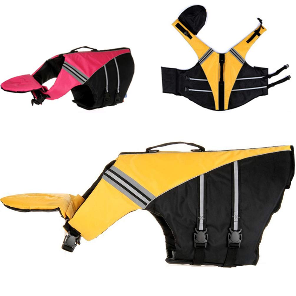 POPETPOP Reflective Dog Life Vest - Breathable Swim Suit for Puppies, Beach & Kayak Safety Vest with High Visibility for Paddle Boarding & Water Activities